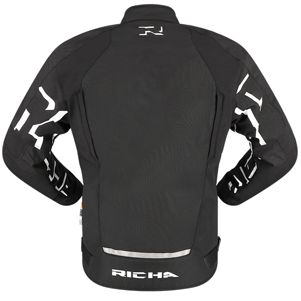 NORMAN Men's Waterproof Textile Motorcycle Jacket – CE Armour Black Cordura