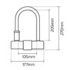 Oxford Magnum U Lock (177x270mm)