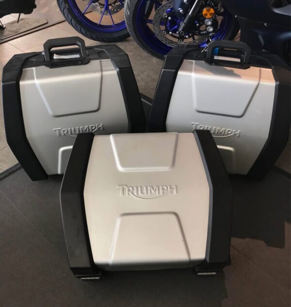Triumph Explorer 3pc Luggage Topbox and Panniers - Mitchells Motorcycles
