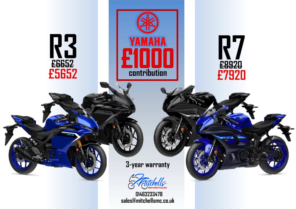 R3 R7 Contribution Advert - Mitchells Motorcycles