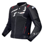 Richa Stradale Evo Leather Jacket (Black-White) - Mitchells Motorcycles